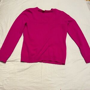 Peck & Peck Women's V-Neck Sweater - Pink